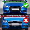 thumbnail image 2 of Gloss Black For Audi A3 S Line 2017-2019 2020 Honeycomb Front Bumper Grill Fog Light Grille Cover, 2 of 15