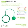 thumbnail image 4 of Champion Sports Active Play, Cardio Play Skip Ball, Swing Ball Set, 5.5â€‘Inch Ankle Ring, 18â€‘Inch Cord, Pack of 6, 4 of 5