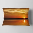 thumbnail image 2 of Designart 12" x 20" Orange Polyester Throw Pillow, 2 of 5