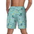 thumbnail image 2 of Lsque Mens Swim Trunks Hawaiian Style Pattern - Bathing Suit Compression Liner - Beach Swim Shorts Swimwear - (S-3XL) - Stretch Quick Dry -, 2 of 9