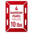 thumbnail image 4 of Command Narrow Picture Hangers, Holds 10 lb, White, 4 Pairs Adhesive Strips, 4 of 13
