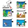 thumbnail image 2 of Monedero de dibujos animados para niños, de Snoopy y Charlie Brown, de Navidad, bonito monedero corto de animación, para niño y niña, bolsa de almacenamiento para auriculares con monedas pequeñas, 2 of 5