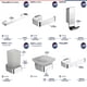 thumbnail image 2 of Juego de Baño 6 Piezas Rubinett  Acero inóxidable 304 Cromado de Lujo, 2 of 2