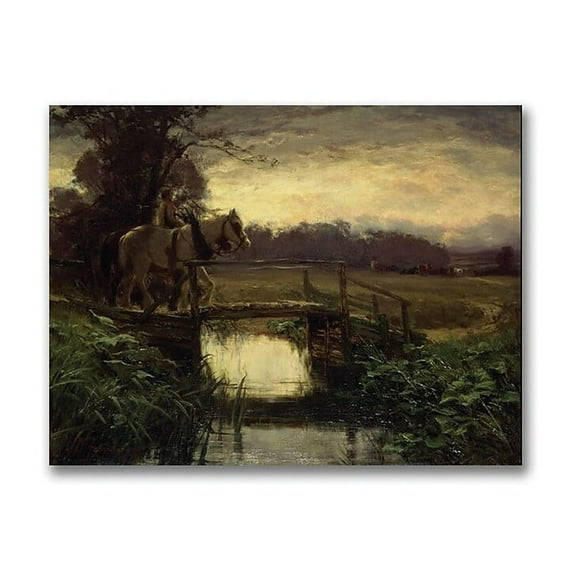 Trademark Fine Art "Grey Morning" Canvas Wall Art by David Faraquharson