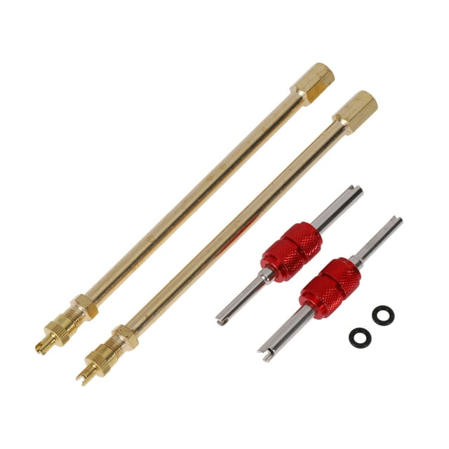 Extensión de válvula de llanta de 150 mm con destornillador y anillo de sellado