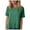 Green, variant on Women Oversized T Shirts Short Sleeve Summer Casual Loose Top Basic Tee with Pocket Fashion Clothing