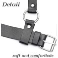 thumbnail image 4 of Women Girls Punk Waist Harness Jewelry Body Chest Harness Body Chain Goth Black Caged Bra PU Leather Waistband for Rave Festival, 4 of 5