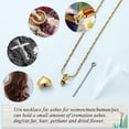 thumbnail image 4 of Small Heart Cremation Urn Necklace for Ashes Memorial Ash Pendant Keepsake Jewelry Memory Pendant for Women, 4 of 7