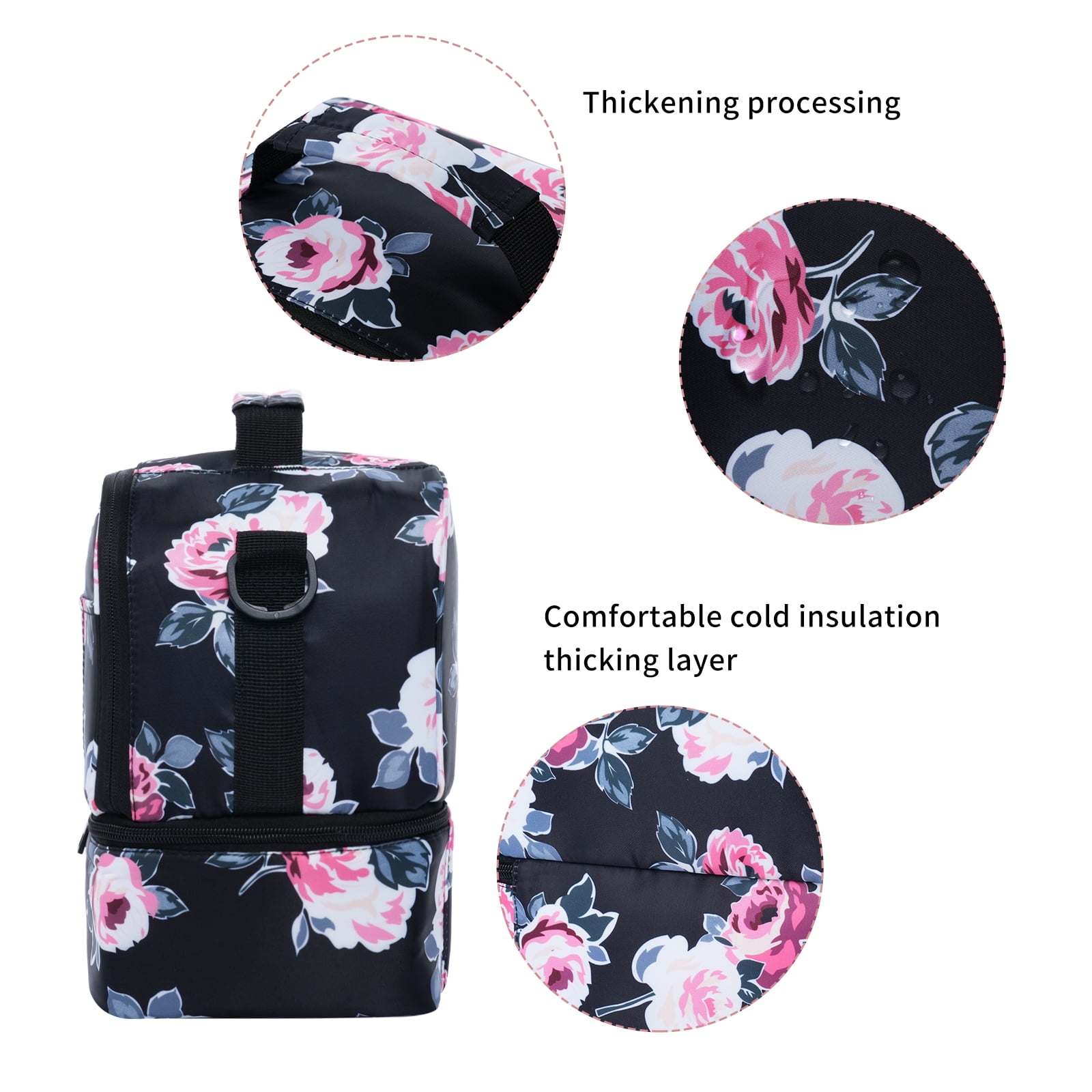 Breast Pump Bag Cooler Compartment for Breast Pump - Cooler and Moistureproof Bag Double Layer for Mother Breast Milk Pump Lunch Bag Outdoor Working