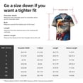 thumbnail image 5 of Goofa Surreal Bald Eagle Gentleman Printed Men's Casual Short-sleeved Shirt,Lightweight Breathable Button-down,Summer Casual men's top,Versatile Fashion shirt-3X-Large, 5 of 7