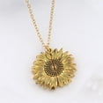 thumbnail image 3 of Jumpingount Girasol Collar Aleación Exquisito Dulce Regalo Chispeante Chic Ampliamente Aplicable Colgante Oro Rosa Decoración Romántica Joyería Type4 NO4, 3 of 6