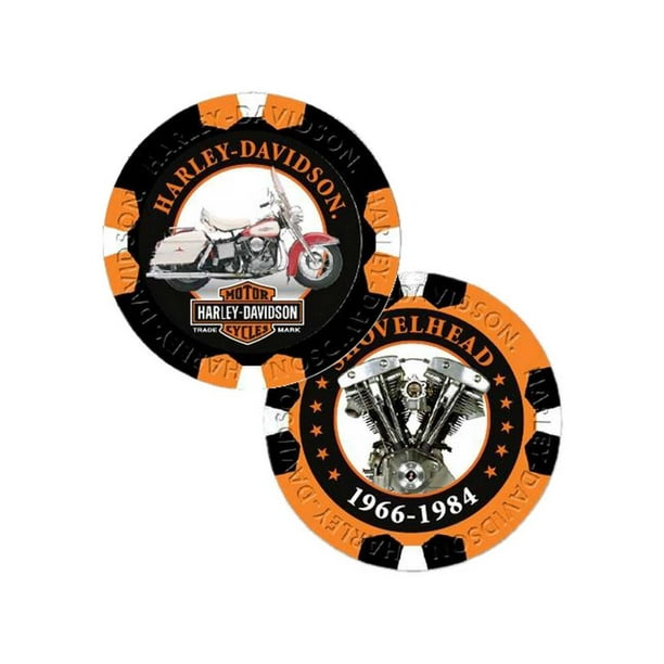 HarleyDavidson Limited Edition Series 6 Poker Chips Pack, Black