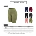 thumbnail image 2 of FashionMille Women's High Waist Biker Shorts with Side Pockets Yoga Hiking Exercise Activewear, 2 of 5