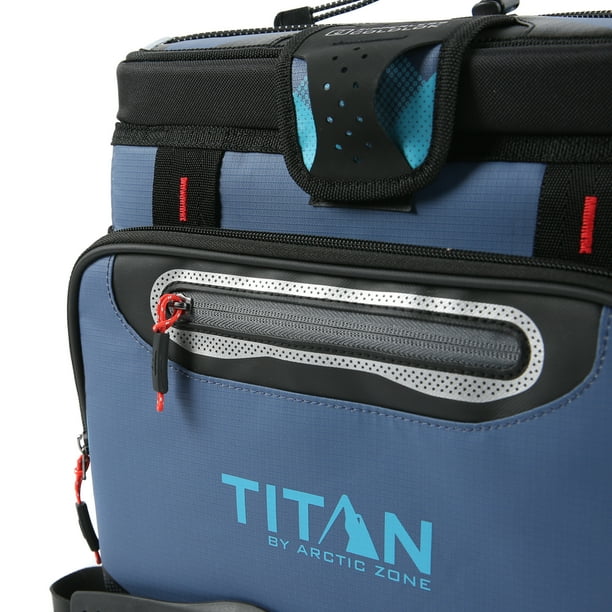Titan by Arctic Zone 24 Can/13 L Zipperless Soft Cooler - Ocean