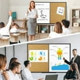 thumbnail image 6 of JILoffice Cork Board Whiteboard 48" x 36" Bulletin Board with Dry Erase Combo White Pin Board, 6 of 6