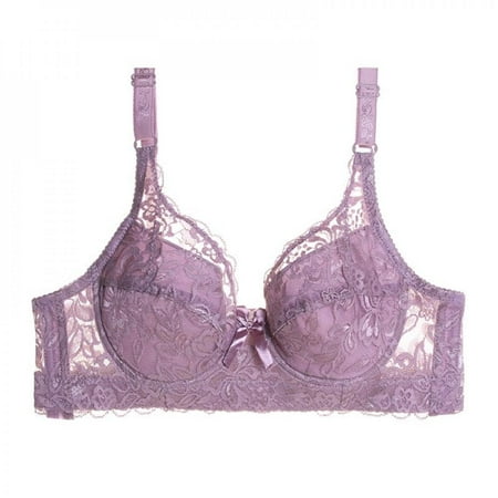 

D8 New Style Ladies European and American Sexy Fashion Full Lace Underwear Thin Cotton Large Size Adjustable Bra