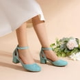 thumbnail image 3 of Zapatos de Vestir para Niña DREAM PAIRS KKUMPU2501 Azul Tacón 3.8 cm, 3 of 6