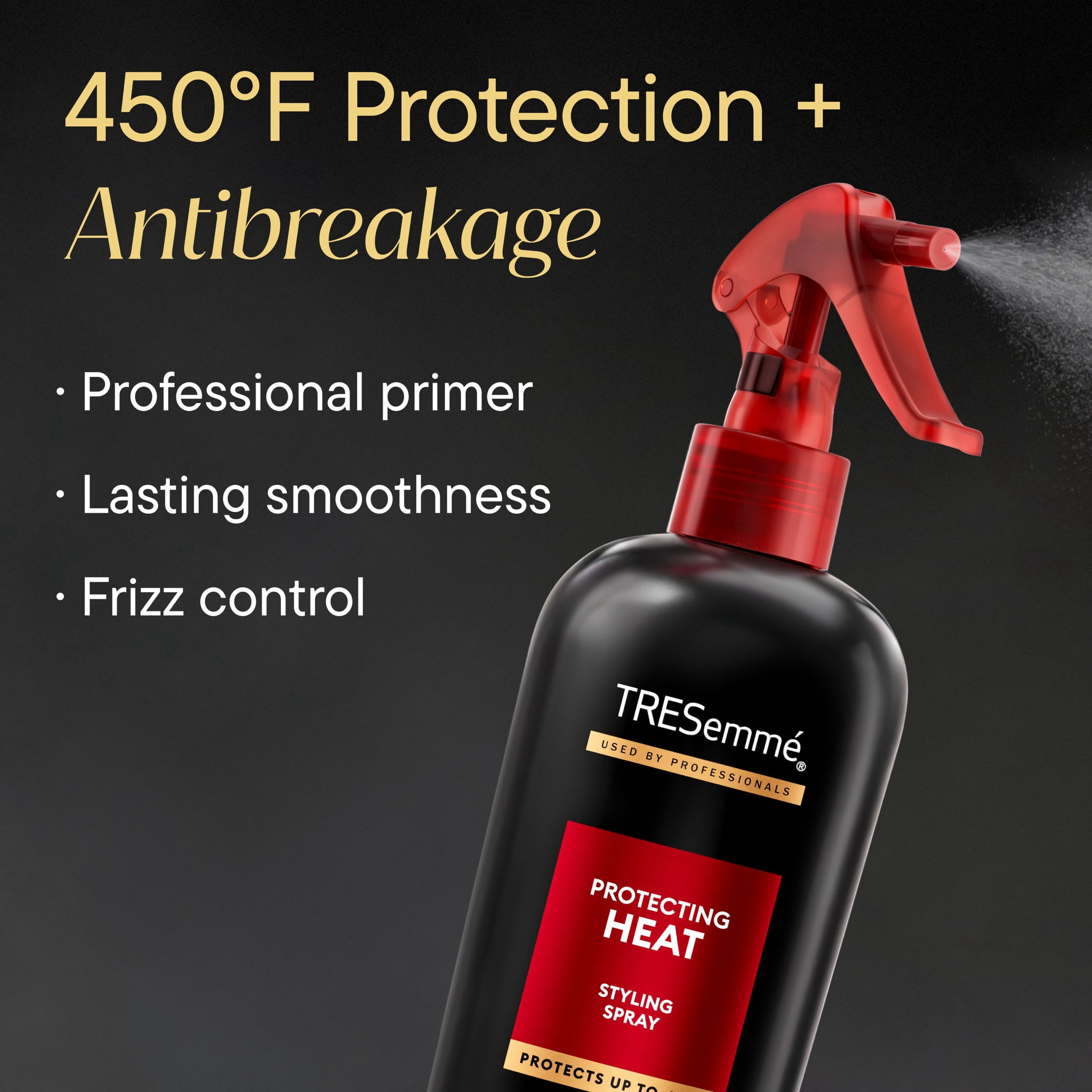 (2 pack) Tresemme Styling Spray for Controlling Frizz & Reducing Breakage Protecting Heat with Protection up to 450°, 8 Fl oz