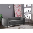 thumbnail image 5 of Meridian Furniture Julian Contemporary Velvet Sofa in Black, 5 of 5