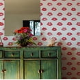 thumbnail image 3 of Tempaper x Novogratz Painted Lips Red Peel and Stick Wallpaper, 20.5" x 16.5', 3 of 9