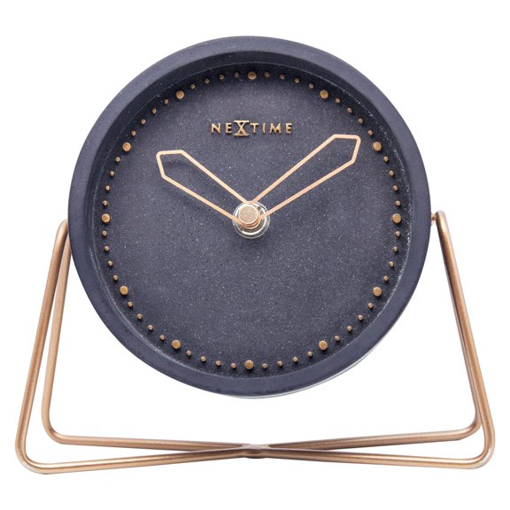 NEXTIME TABLE CLOCK CROSS - BLACK