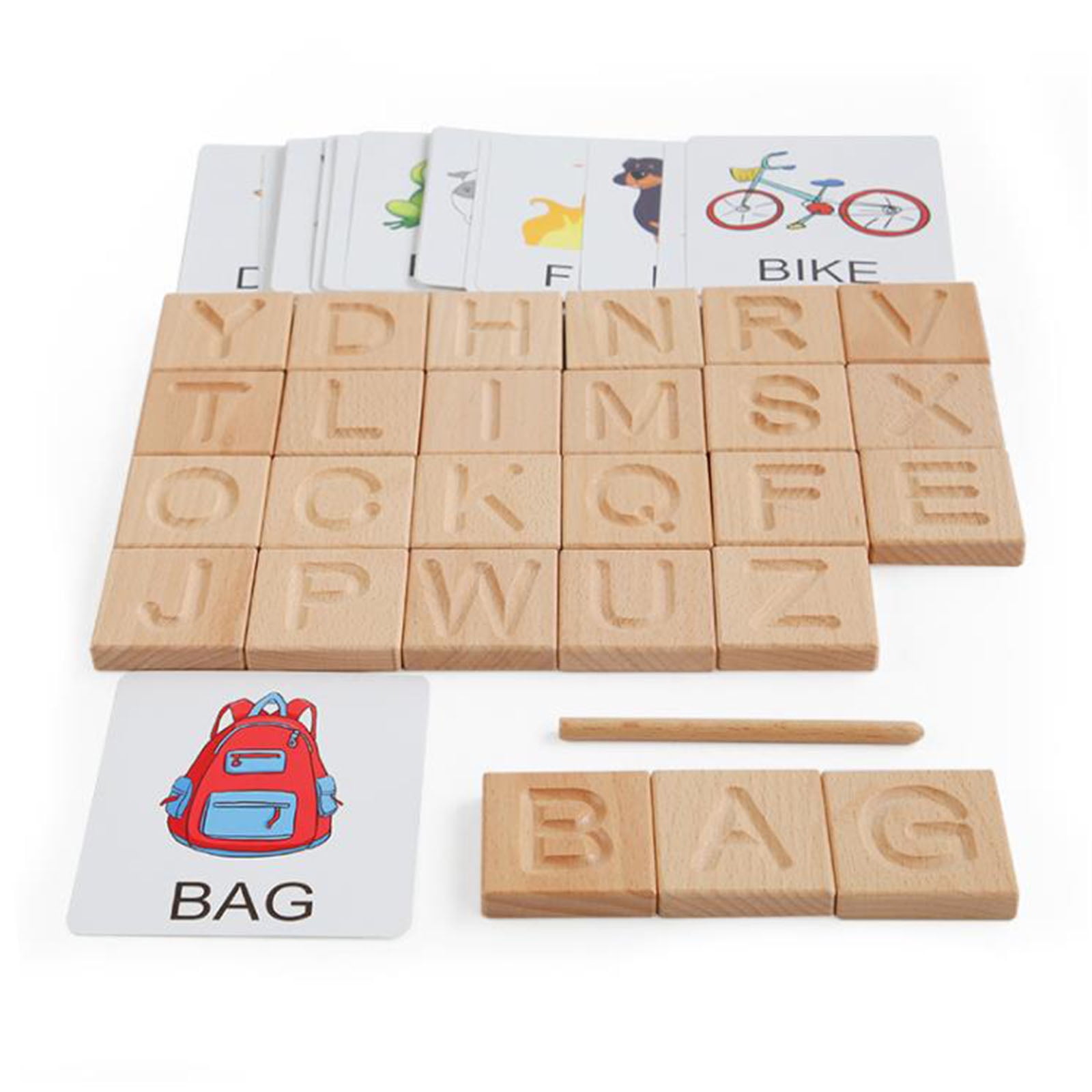 Details about   Fun Colorful Animal Wooden Alphabet Letters Personalised Name Gift Set/ Toys 