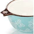 thumbnail image 6 of 4 Pack Ceramic Soup Bowls with Lid and Double Handles, 22 OZ French Onion Soup Crock, Small Casserole Dish for Oven, Mini Cocotte Set Baking Ramekins for Stews, Cereal, Oatmeal or Pasta, 6 of 7