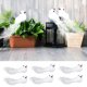 thumbnail image 5 of Juego de 12 pájaros de espuma realistas para realzar el jardín, el hogar y la boda. Decoración caprichosa con pájaros blancos, 5 of 8