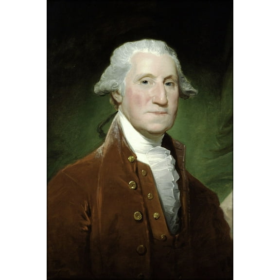 24"x36" Gallery Poster, George Washington, 1795-1796 by gilbert stuart