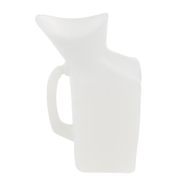 Orinal Femenino para Cama, Automóvil, Orinal Inodoro para Mujeres, Orinal Orinal, Inodoro Móvil, Orinal Portátil para Acampar, Viajes Libre Estilo 1 (1000ML-blanco) Yuyangstore Viaje que acampa la botella del urinario