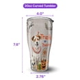 thumbnail image 5 of Trick or Treat Jack Russell Terrier Funny Mummy Cosplay Pumpkin Candy Basket 30oz Stainless Steel Tumbler Insulated Cup with Lid Parson Jack Dog Lover - 12016, 5 of 5