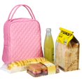 thumbnail image 2 of Bolsa Térmica Jula Vance Grande de Tela Acolchada de Algodón Rosa, 2 of 8