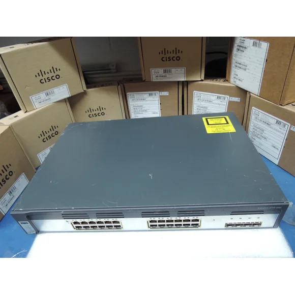 Utilisé Cisco WS-C3750G-24TS-E 3750G Commutateur GIG à 24 Ports