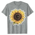 thumbnail image 3 of NAMTYQX Tshirts Shirts for Women Short Sleeve Bedruckt Crewneck Print Oversize Loose Fit Stretchy Fashion Airoft T Shirts for Women Gray Size 3XL, 3 of 5