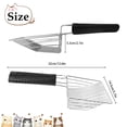 thumbnail image 5 of Stainless Steel Cat Litter Scoop with Ergonomic Silicone Handle & Hook for Easy Storage, Durable & Comfortable Design(Silver), 5 of 7