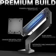 thumbnail image 4 of VIVO Aluminum Single Pneumatic Monitor Desk Mount, Fits Ultrawides up to 49", 4 of 8