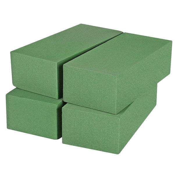 ColoMX 4 Uds. De espumas de flores, barro de flores frescas, espumas florales, ladrillos de espuma, herramienta de arreglo floral