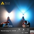 thumbnail image 4 of Alla Lighting 3600lm Xtreme Super Bright H11 H16 LED Bulbs Fog Lights Lamp Replacement H8 - 8000K Ice Blue, High Illumination ETI 56-SMD, 4 of 10