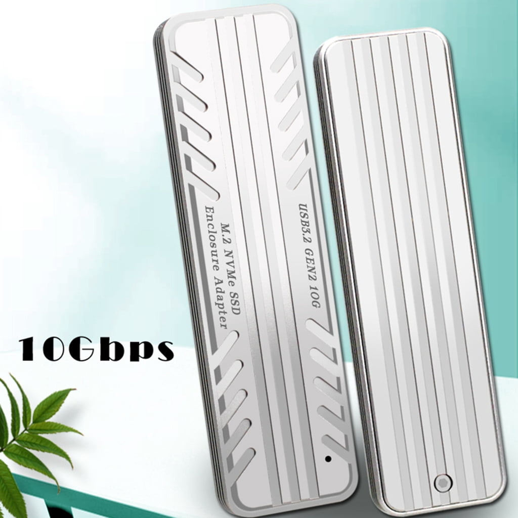 Zeiwohndc M2 SSD Box USB3.2 Type-C 10Gbps NVME Hard Drive Enclosure JMS583 Control