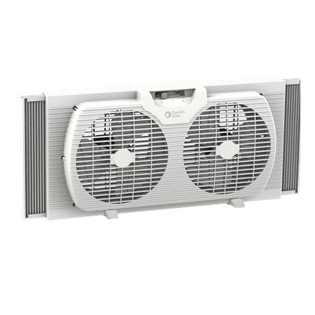 Comfort Zone Twin Window Fan with 2 Speeds and 7 in. Blades,