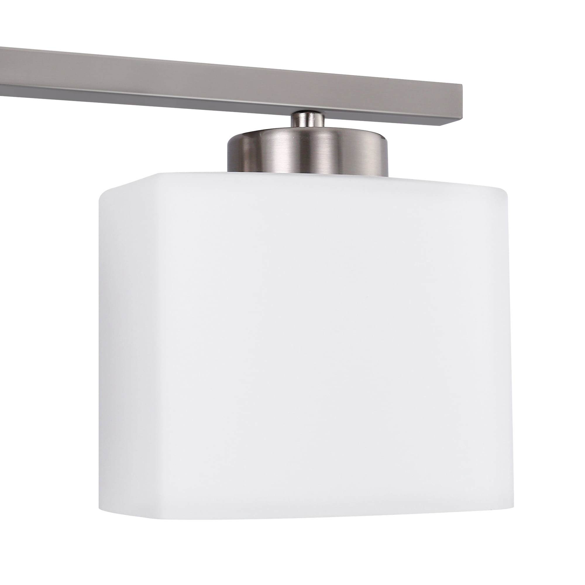 Briignite 3-Light Bathroom Light Fixture with Milk Glass Shades, Modern Stylish Vanity Lighting Fixtures for Bathroom, Chrome and White