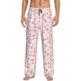 thumbnail image 2 of Kdxio Cute Hand Drawn Hearts Print Men's Sleep Pajama Pant Lounge Pants with Pockets, 2 of 8