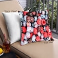 thumbnail image 1 of Ahgly Company Coussin d'Extérieur aux Bleuets, 18 Pouces par 18 Pouces, 1 of 6