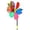 F005- E, variant on Backyard Decorations Outdoor, Running Tiger Design, 18 in Mounted Stake, Wind Spinners for Yard and Garden, Outdoor Porch Decor, Multitone Blades, 1 Pc