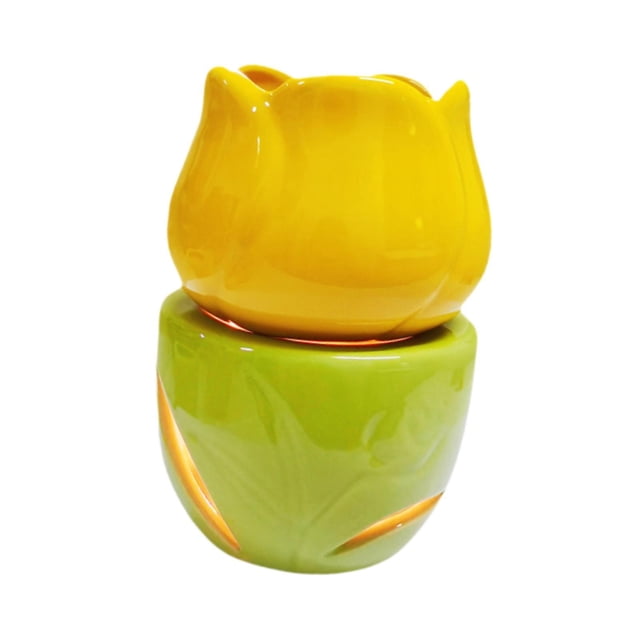 Quemador de aceite esencial Macarena cerámica amarillo