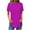 Hot Pink, variant on Diufon Women's Plus Size Tops Summer Casual Short Sleeve Round Neck Loose Shirts Soft Comfy Basic Top