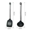 thumbnail image 2 of Juego de mini utensilios de cocina de 2 piezas: utensilios de cocina de acero inoxidable y silicona, 2 of 5
