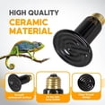 thumbnail image 6 of Simple Deluxe 60W Ceramic Heat Emitter Reptile Heat Lamp Bulb No Light Emitting Brooder Coop Heater for Amphibian Pet & Incubating Chicken, 2-Pack, 6 of 6