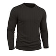 thumbnail image 5 of JIAYUE Men's T Shirt Long Sleeve Round Neck Knit Sweater Casual Pullover Tops With Pockets Soft Comfortable Slim Fit Solid Color Daily Lightweight Wear For Male, 5 of 8