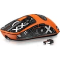 thumbnail image 1 of Wireless Gaming Mouse + Griptape 49g Triple Mode Ergonomic Computer Mouse PAW3395 26K DPI Sensor 200h Battery Life Programmable Buttons Gaming Accessories for PC/Laptop/Mac (Orange), 1 of 5